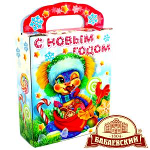 Детский подарок на Новый Год в мешочке весом 800 грамм по цене 1261 руб в Караганде